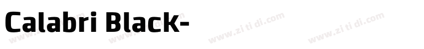 Calabri Black字体转换